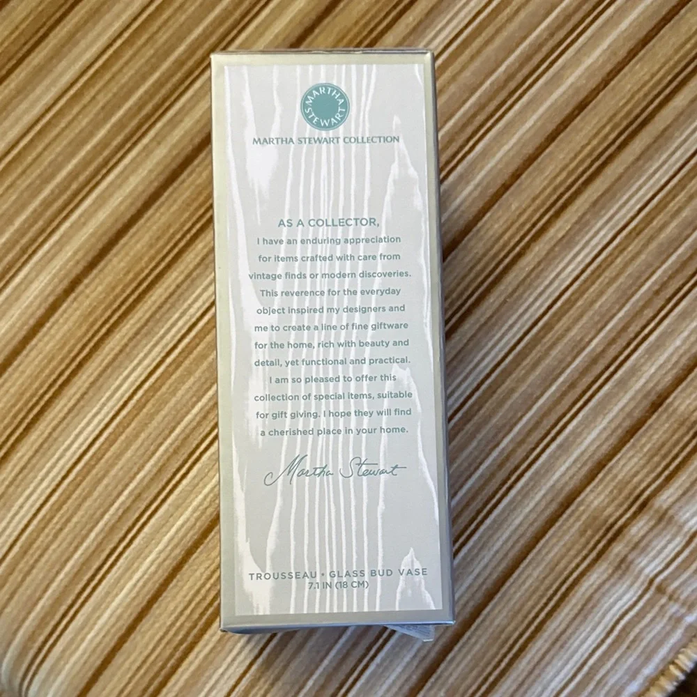 Martha Stewart Collection Glass Bud Vase